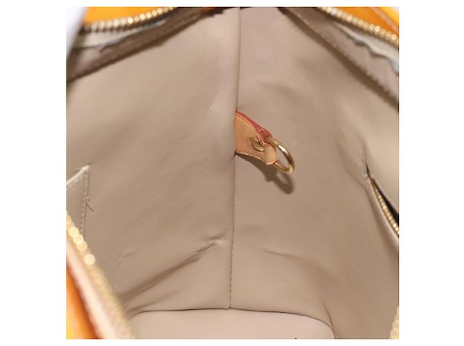 LOUIS VUITTON Borsa a Mano Houston Monogram Vernis Beige M91004 LV Auth hk2356 - vista 20