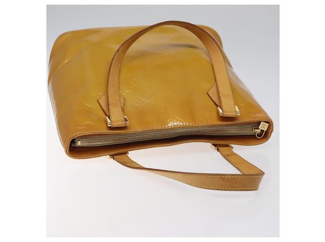 LOUIS VUITTON Borsa a Mano Houston Monogram Vernis Beige M91004 LV Auth hk2356 - vista 6