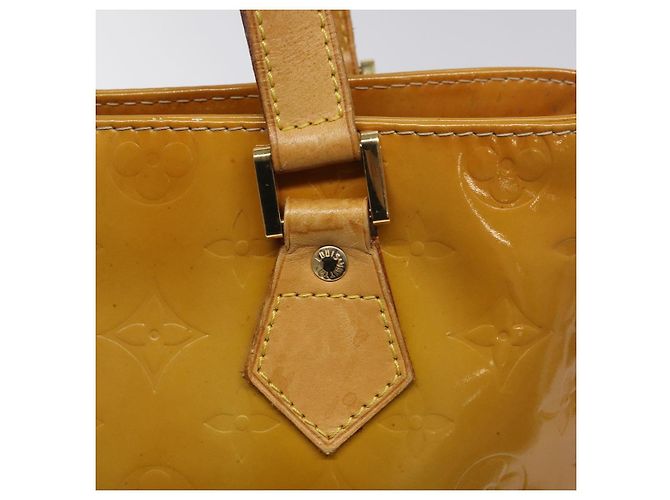 LOUIS VUITTON Borsa a Mano Houston Monogram Vernis Beige M91004 LV Auth hk2356 - vista 9
