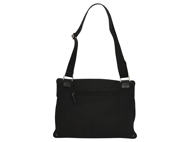 Borsa a spalla GUCCI in tela nera Auth bs23933 Nero - vista 2