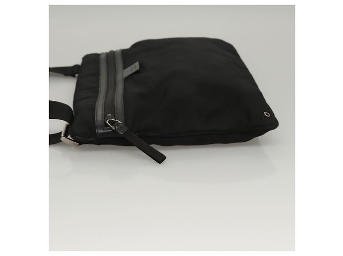 Borsa a spalla GUCCI in tela nera Auth bs23933 Nero - vista 4