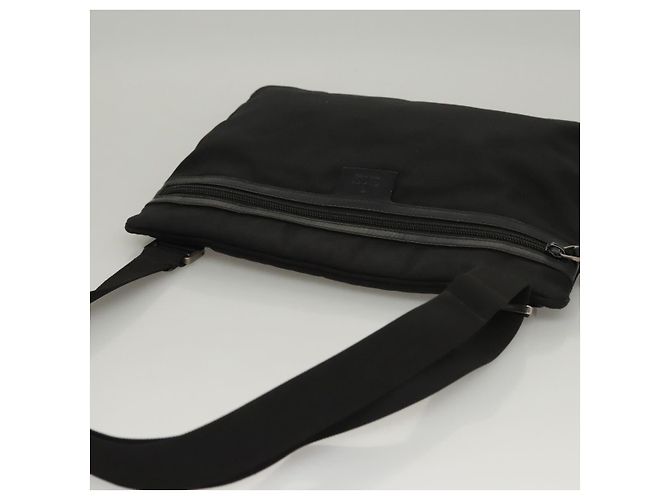 Borsa a spalla GUCCI in tela nera Auth bs23933 Nero - vista 6