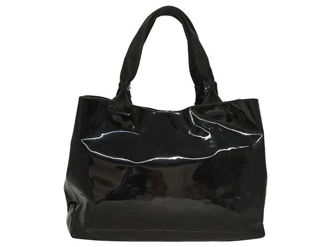 Borsa a mano Salvatore Ferragamo Smalto Nero Auth bs23791 - vista 2