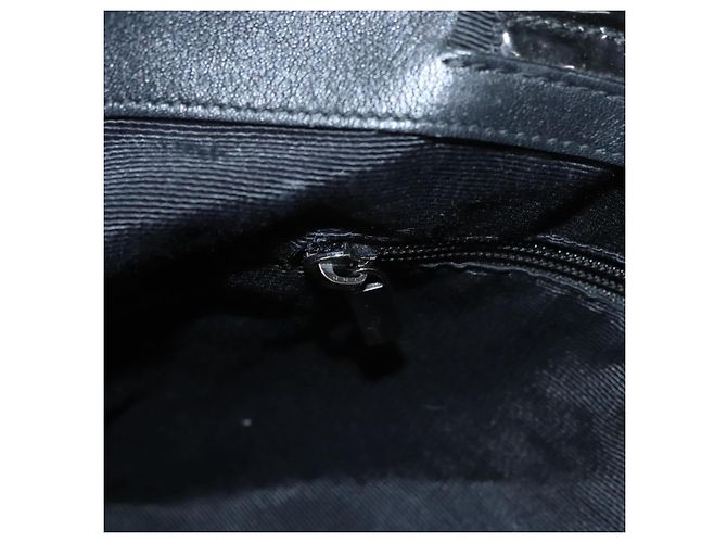 Borsa a mano Salvatore Ferragamo Smalto Nero Auth bs23791 - vista 23