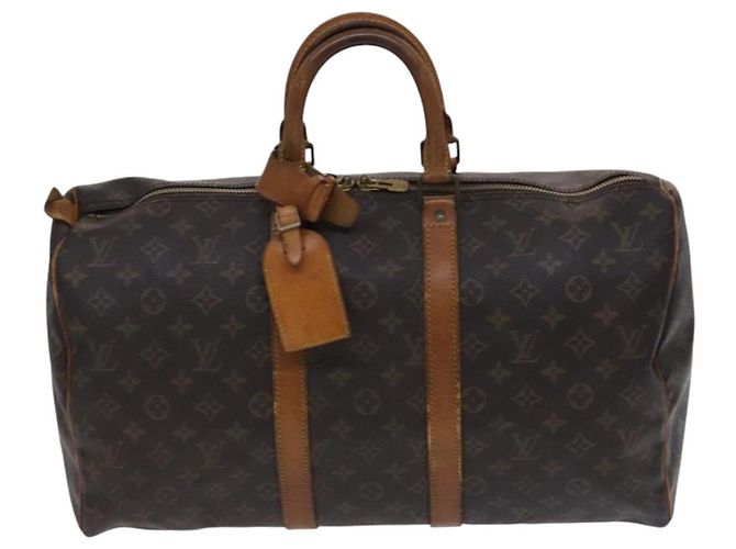 LOUIS VUITTON Monogram Keepall 45 Borsa Boston M41428 LV Auth EC485 Monogramma - vista 13