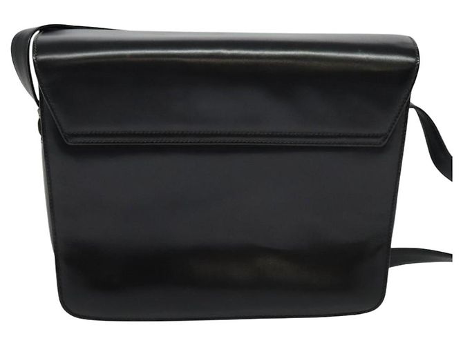 Borsa a spalla in pelle nera GUCCI 001 109 1314 Auth sw215 Nero - vista 2