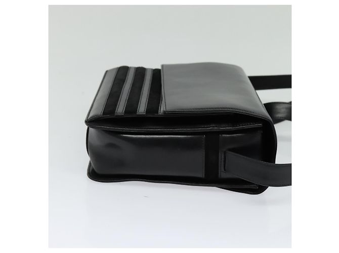 Borsa a spalla in pelle nera GUCCI 001 109 1314 Auth sw215 Nero - vista 4