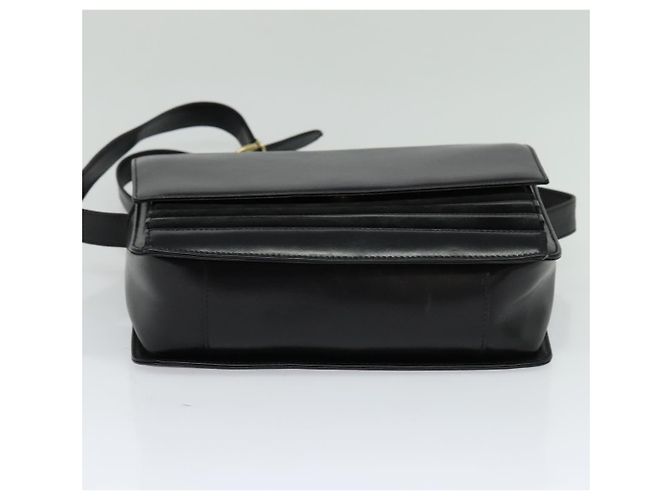 Borsa a spalla in pelle nera GUCCI 001 109 1314 Auth sw215 Nero - vista 5