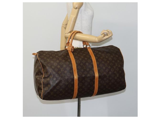 LOUIS VUITTON Monogram Keepall 60 Borsa Boston M41422 LV Auth EC686 Monogramma - vista 22