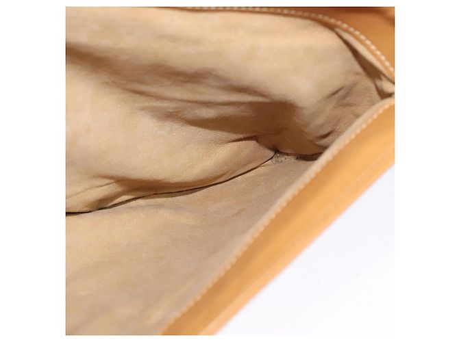 Gucci Sac à épaule Micro GG Supreme en PVC cuir marron doré Auth sw188 - vue 22