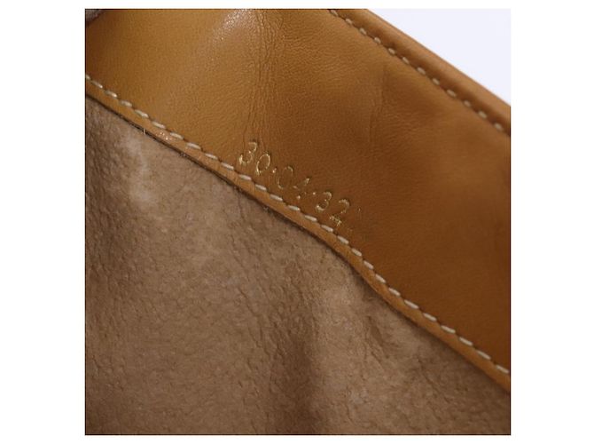 Gucci Sac à épaule Micro GG Supreme en PVC cuir marron doré Auth sw188 - vue 24