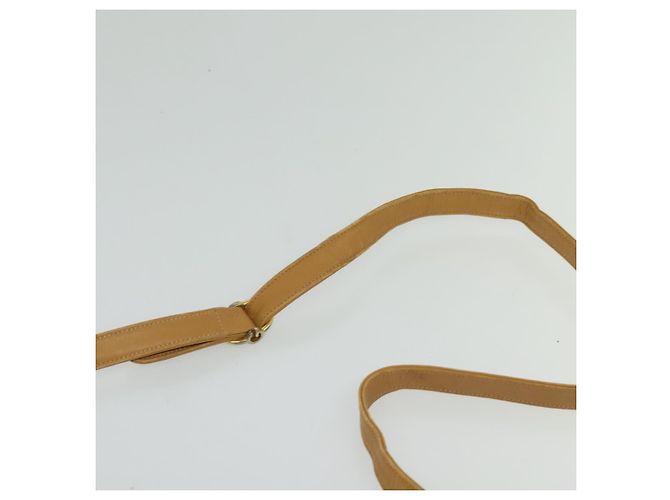 Gucci Sac à épaule Micro GG Supreme en PVC cuir marron doré Auth sw188 - vue 8