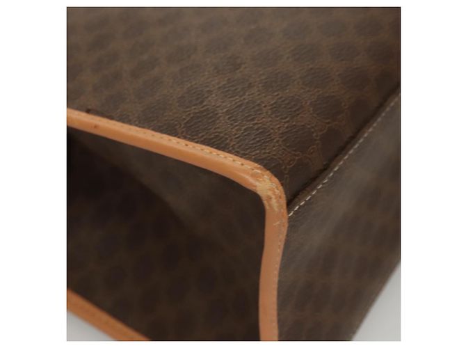 Céline Borsa a spalla in tela Macadam CELINE in pelle PVC marrone oro Auth sw165 D'oro - vista 15