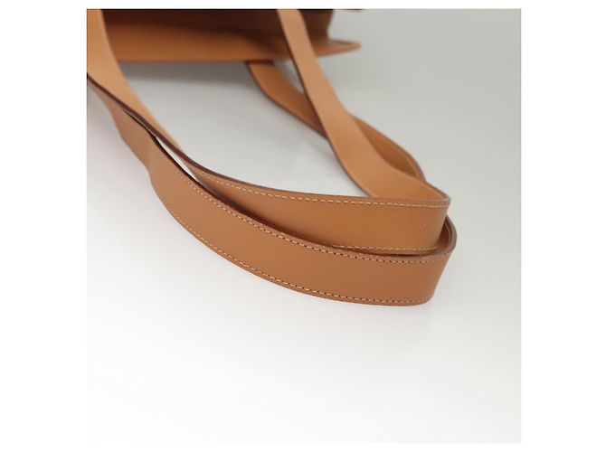 Céline Borsa a spalla in tela Macadam CELINE in pelle PVC marrone oro Auth sw165 D'oro - vista 8