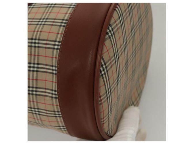 Autre Marque Borsa a spalla Burberrys Nova Check in tela beige Auth sw231 - vista 15