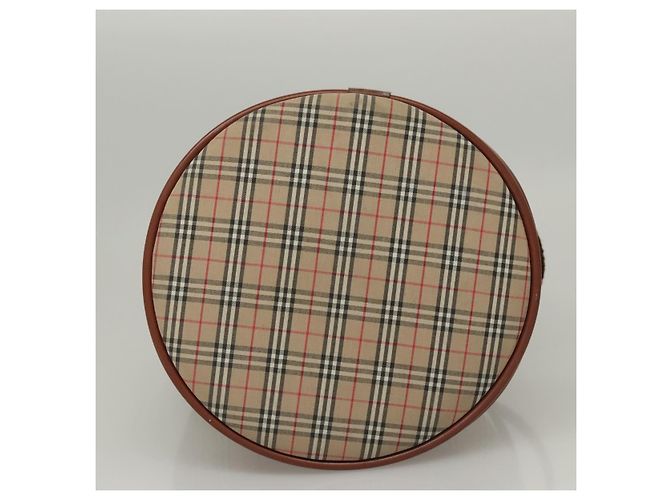 Autre Marque Borsa a spalla Burberrys Nova Check in tela beige Auth sw231 - vista 5