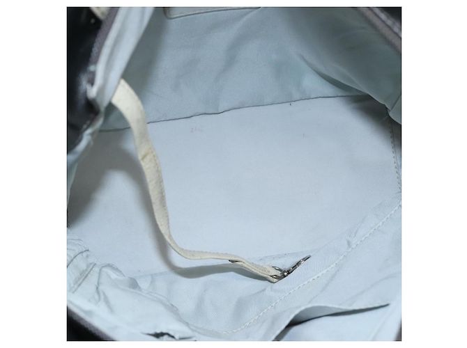 CHANEL Paris Biarritz PM Tote Bag Beschichtete Leinwand Silber CC Auth bs23887 - Ansicht 11