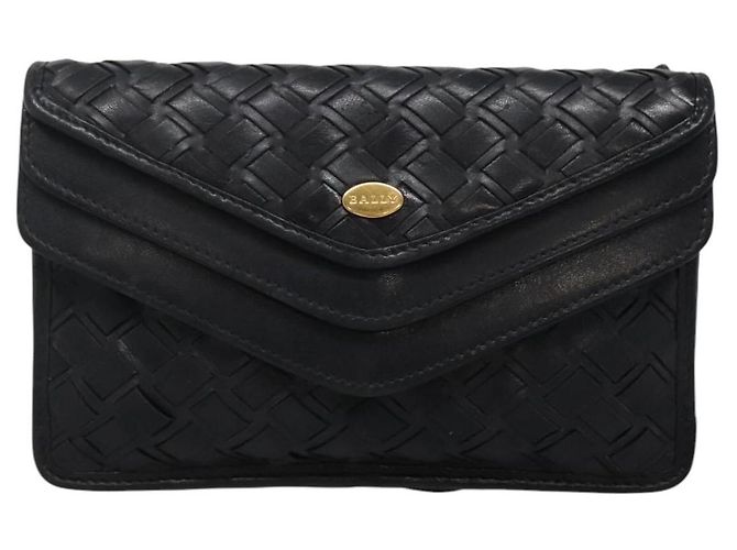 Borsa a Spalla BALLY in Pelle Nera Auth BA857 Nero - vista 13