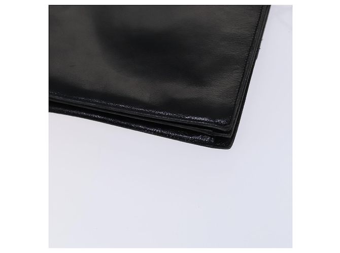 Saint Laurent Borsa a spalla in pelle goffrata nera Auth sw162 Nero - vista 15
