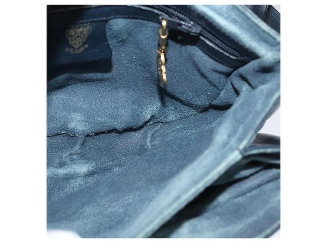 Gucci Borsa a spalla in pelle blu navy Auth BA849 - vista 19
