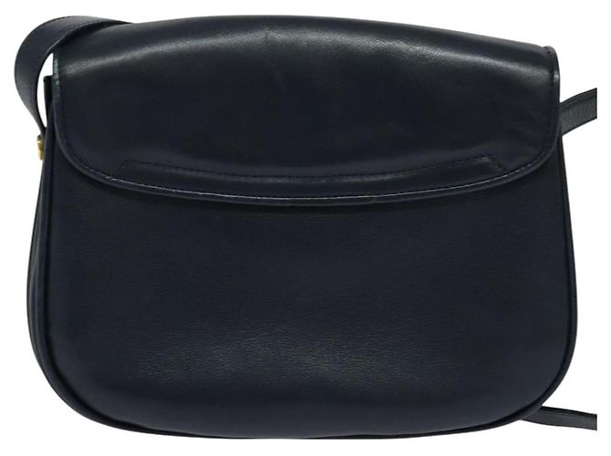 Gucci Borsa a spalla in pelle blu navy Auth BA849 - vista 2