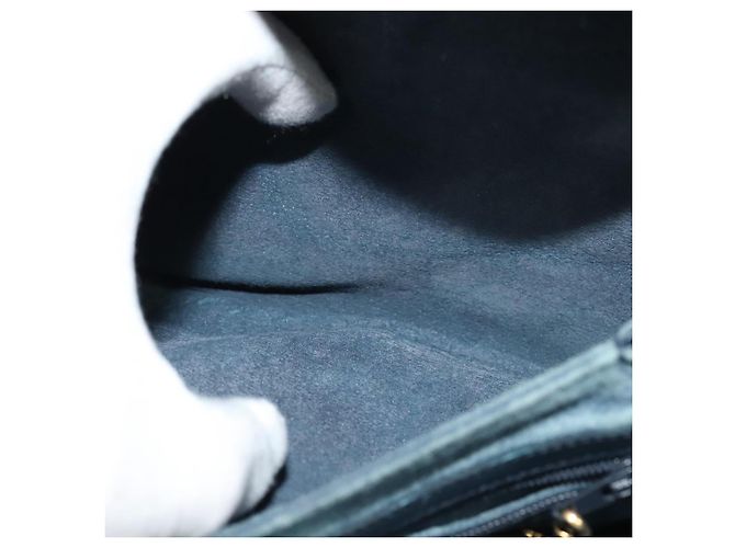 Gucci Borsa a spalla in pelle blu navy Auth BA849 - vista 21