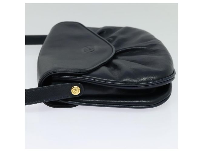 Gucci Borsa a spalla in pelle blu navy Auth BA849 - vista 3