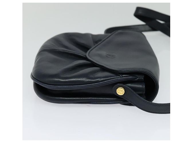Gucci Borsa a spalla in pelle blu navy Auth BA849 - vista 4