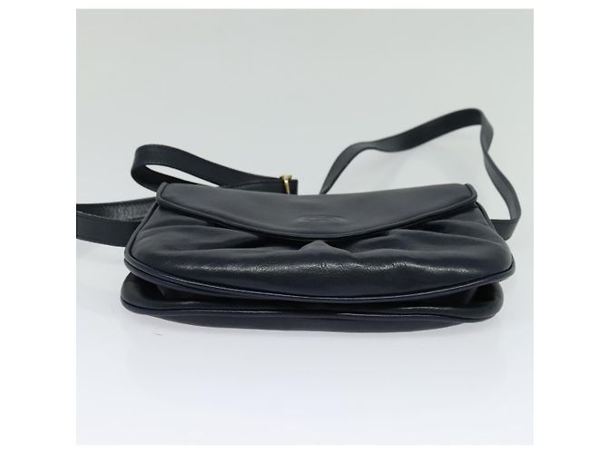 Gucci Borsa a spalla in pelle blu navy Auth BA849 - vista 5