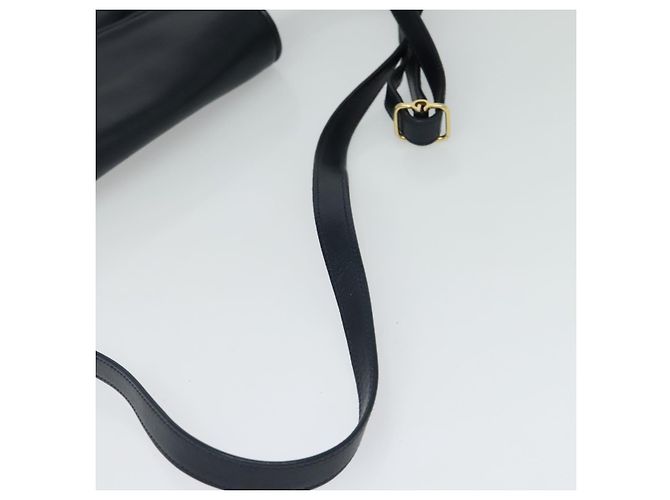 Gucci Borsa a spalla in pelle blu navy Auth BA849 - vista 7