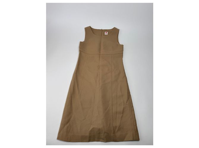 Vintage Courreges Wollkleid 38/M Braun - Ansicht 14