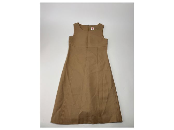 Vintage Courreges Wollkleid 38/M Braun - Ansicht 15