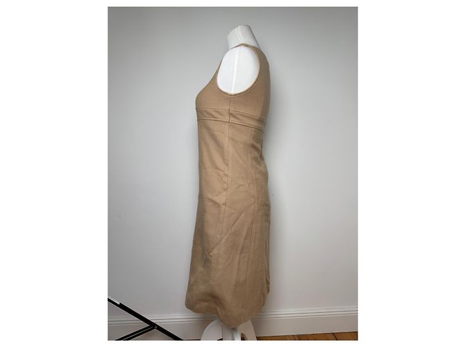Vintage Courreges Wollkleid 38/M Braun - Ansicht 3