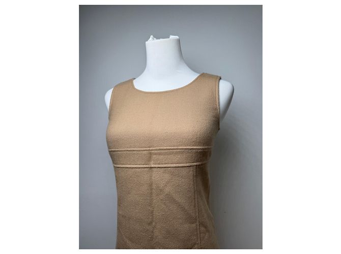 Vintage Courreges Wollkleid 38/M Braun - Ansicht 4