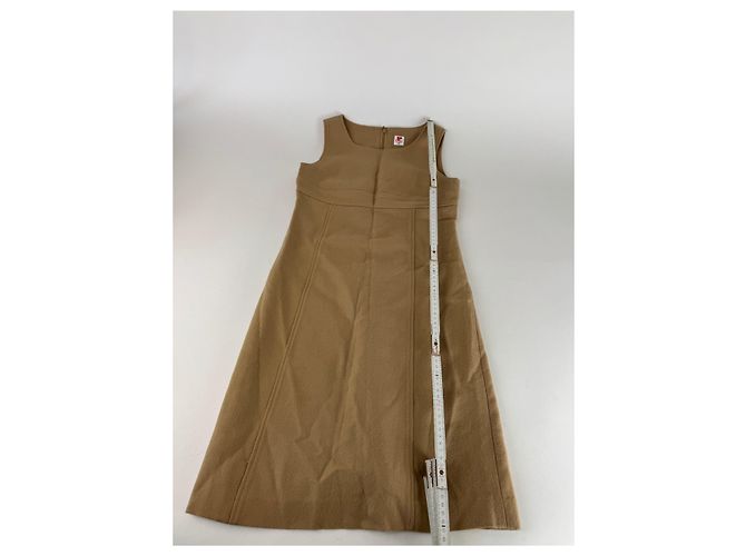 Vintage Courreges Wollkleid 38/M Braun - Ansicht 9