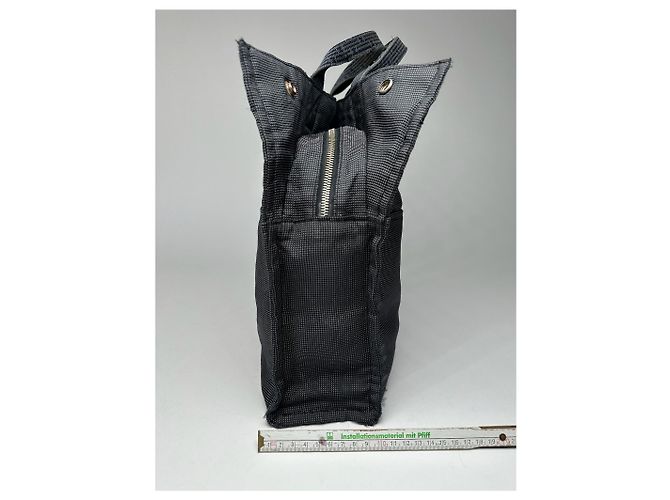 Vintage Hermès Tasche anthrazit schwarz - Ansicht 10