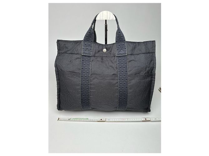 Vintage Hermès Tasche anthrazit schwarz - Ansicht 12
