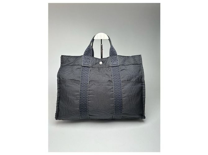 Vintage Hermès Tasche anthrazit schwarz - Ansicht 3