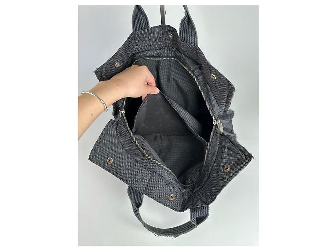Vintage Hermès Tasche anthrazit schwarz - Ansicht 7