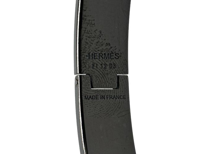 Hermès Bracciale con motivo teschio Hermes Click HH T4 Nero - vista 4