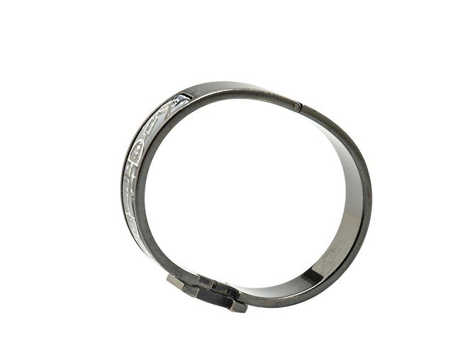 Hermès Bracciale con motivo teschio Hermes Click HH T4 Nero - vista 5