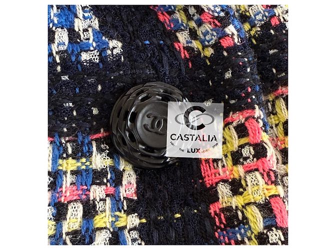 Chanel Neue CC Camellias Tweedjacke mit Schleifen 36 FR Mehrfarben - Ansicht 7