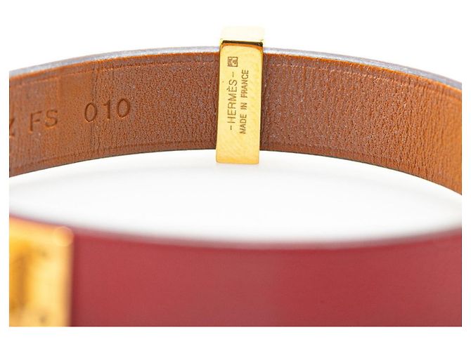 Hermès Bracciale charm T2 Hermes Asdukur Rosso D'oro - vista 6
