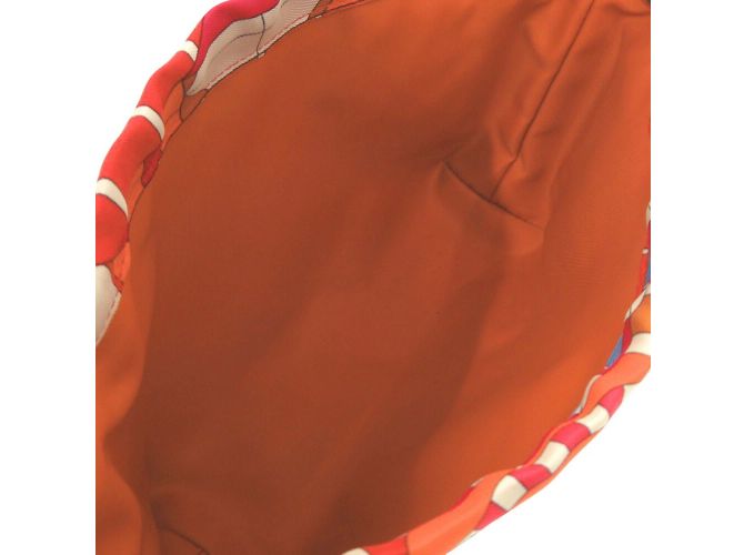 Silk In Hermès Borsa Hermes Foorby 20 in pochette di seta rossa Rosso - vista 7