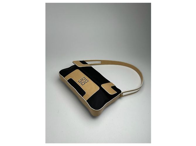 Vintage Givenchy 4G Leder Tasche schwarz braun - Ansicht 11