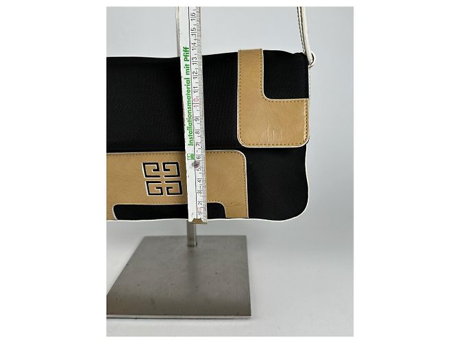 Vintage Givenchy 4G Leder Tasche schwarz braun - Ansicht 14