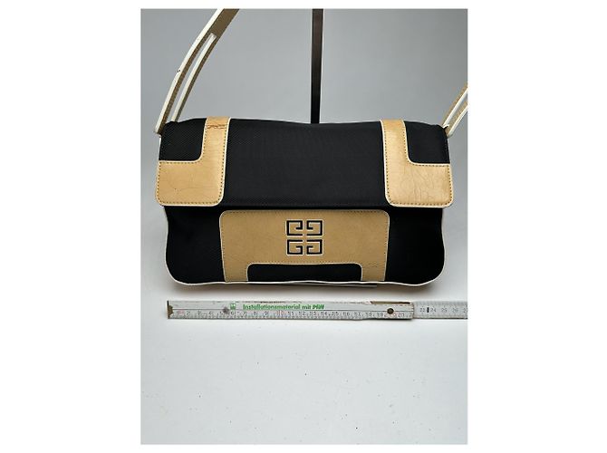 Vintage Givenchy 4G Leder Tasche schwarz braun - Ansicht 15