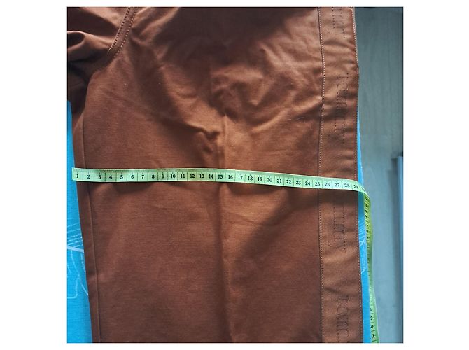 Pantalones Tommy Hilfiger de algodón Terracota Caramelo - vista 9