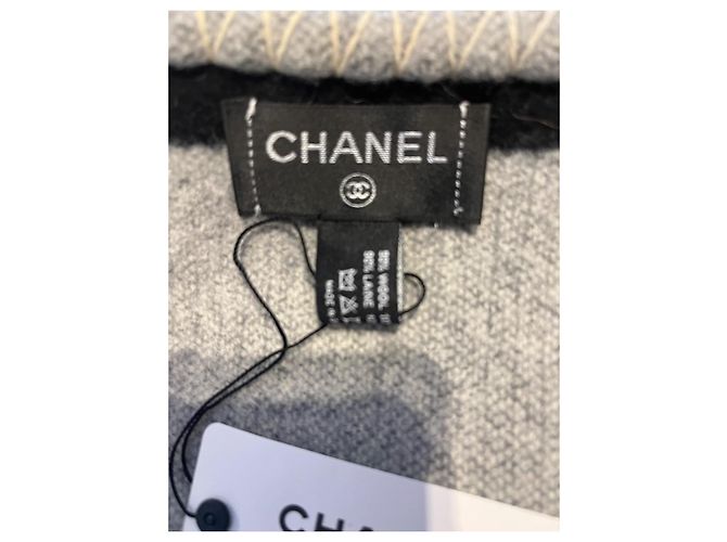 Chanel Plaid Grigio Nero, Nuovo - vista 7