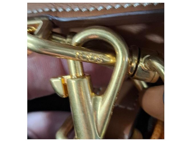 Borsa a spalla Tod's T Timeless in Rafia e Pelle Marrone - vista 6